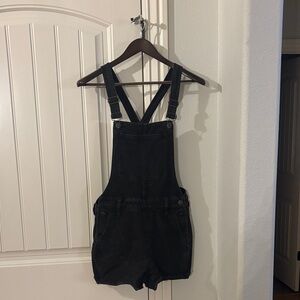 Madewell black Denim Overalls